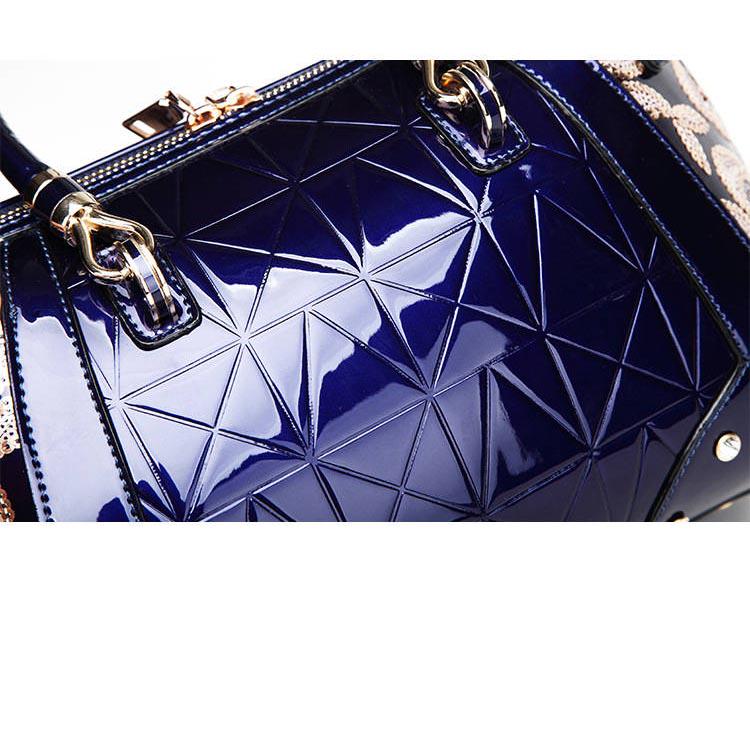 Ladies Bag Fashion Patent Leather Atmosphere Handbags Wild Boston Bag Handbag Shoulder Messenger Bag