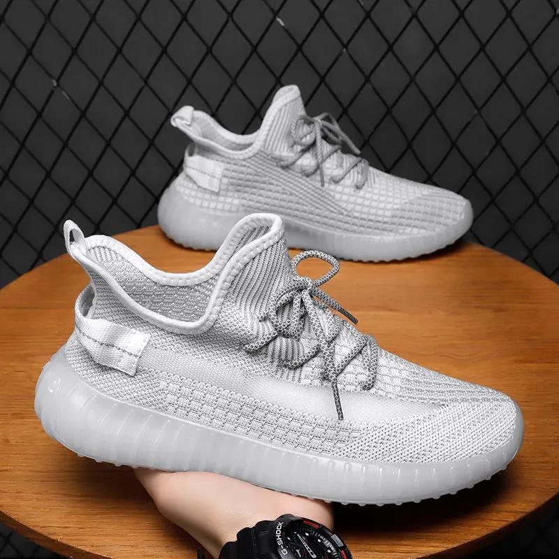 Men's Mesh Breathable Casual Shoes Men's Low-top All-match Student Coconut Shoes Fitness Sneakers