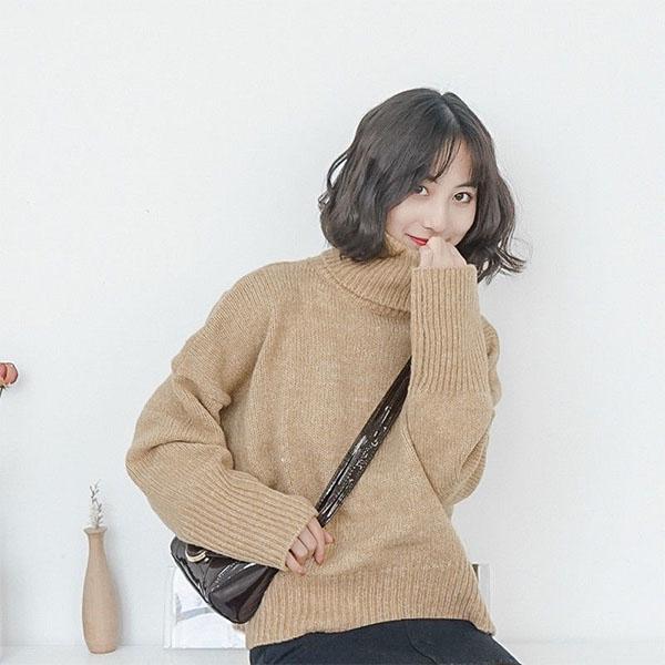 Thickened Warm Long-sleeved Sweater Loose and Thin Hedging Chic Sweater Female Student