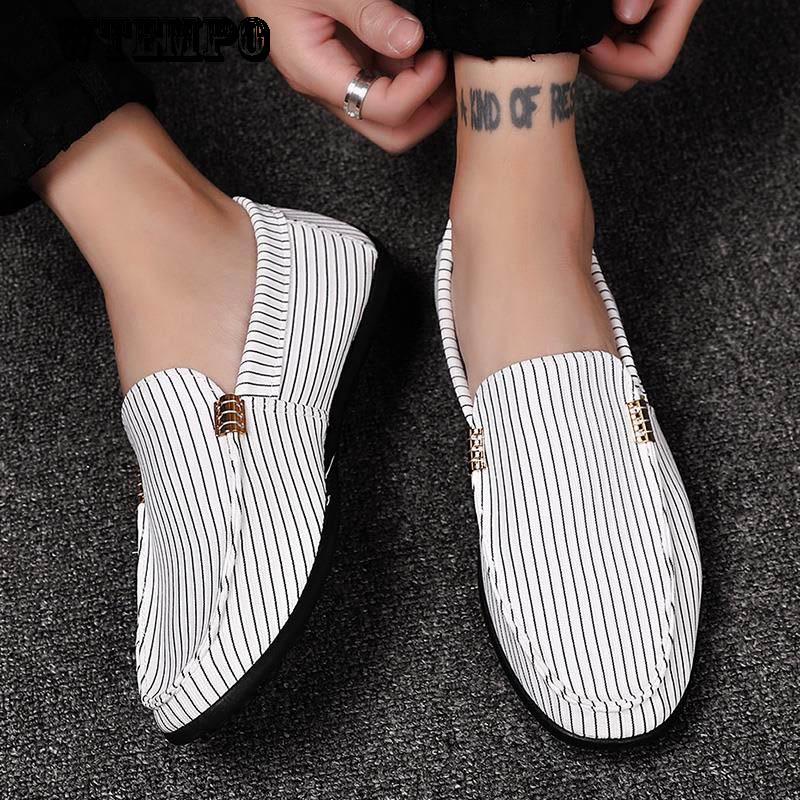 WTEMPO Trendy Wild Casual Shoes Men's Peas Shoes Men's Lazy Shoes Comfortable Fashion Shoes Men