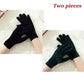 Winter Women's Two-piece Gold Velvet Gloves Fashion Split Finger Women's Dance Gloves Windproof Cycling Gloves