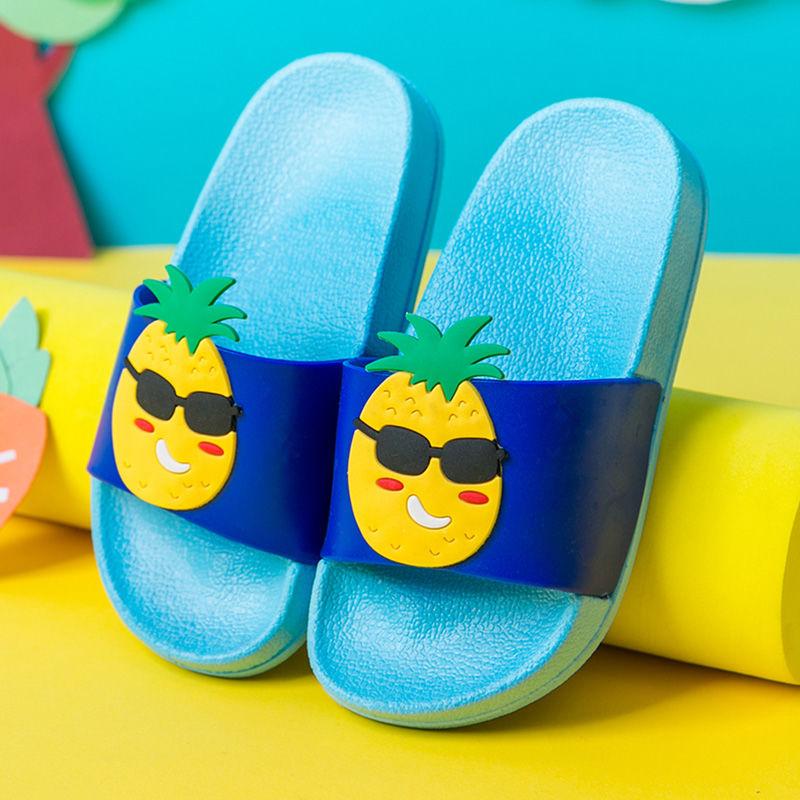 Cartoon Version of Children's Slippers Boys and Girls Cartoon Kids Baby Indoor Bathing Bathroom Non-slip Parent-child Home Sandals and Slippers