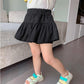 Autumn Spring Summer Casual Girls' Skirts Korean Version of Elastic Short Skirts Pleated Skirts Playful Style Culottes