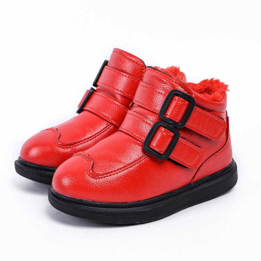 Children's Cotton Shoes Girls' Cotton Shoes Boys' Cotton Shoes Casual Leather Shoes Big Children's Cotton Shoes In Winter