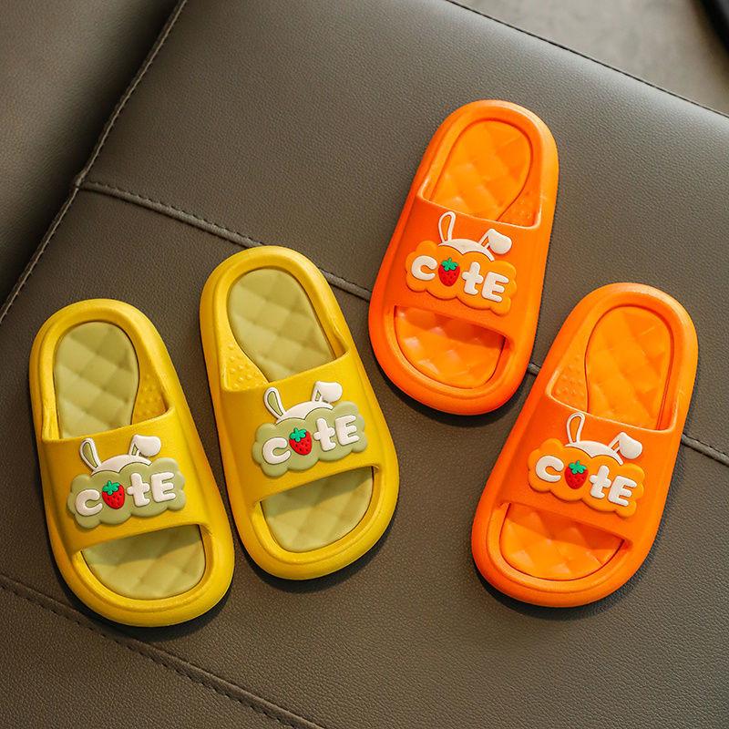 Children's Slippers Summer Girls Princess Shoes Cartoon Slippers Soft Soles Indoor Baby Bathroom Bath Sandals  Slippers