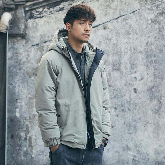 2020 Winter Men's Cotton Jacket Casual Loose Down Cotton Thicken Warm Jacket