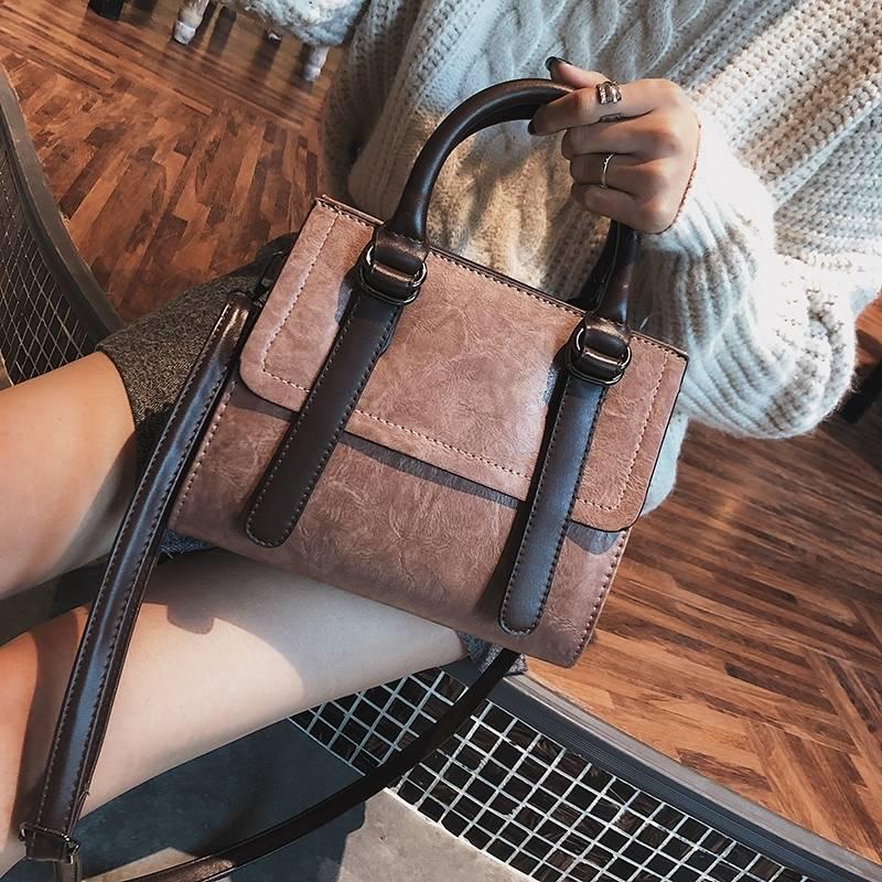 Fashion Handbags Korean Version of The Retro Bag Shoulder Diagonal Bag INS Minimalist Wild Handbag Hundreds of Skin Shoulder Bag