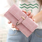 Luxury  Women Wallets Matte Leather Wallet Women Coin Purse Wallet Card Holder Wristlet Money Bag