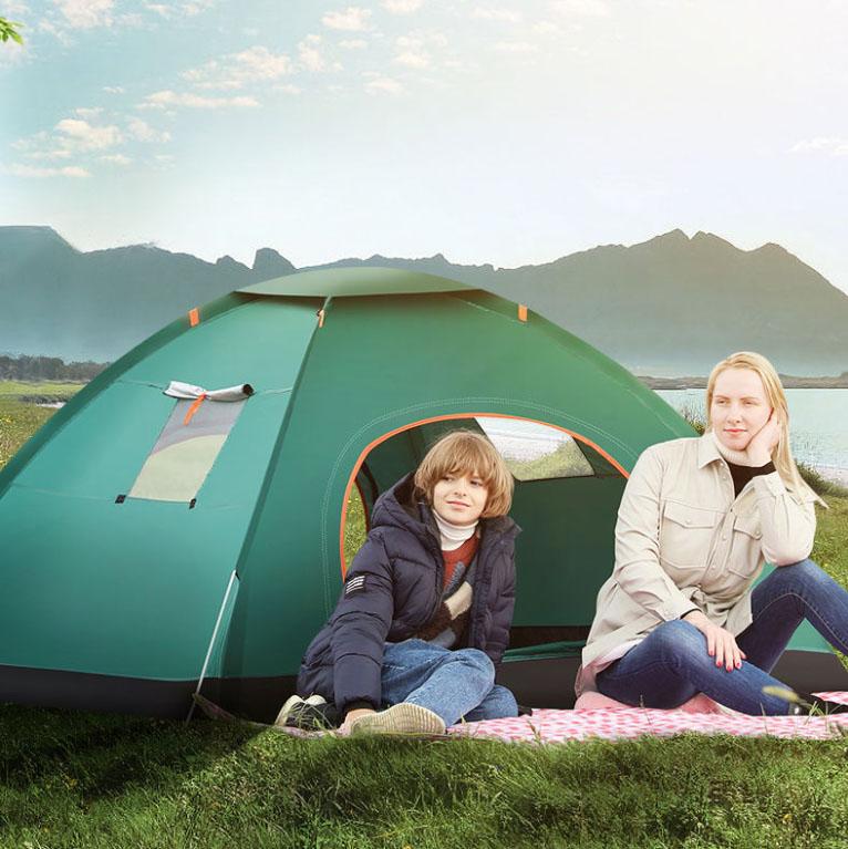 Tent Outdoor Automatic 3-4 People Household Sunscreen and Insect-proof Indoor Small House Adult Children's Tent