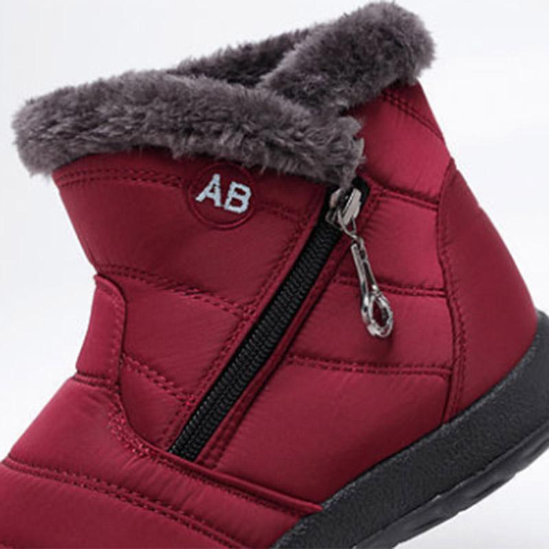 Winter Snow Boots High Quality  Women's Boots  Rain Warm Fur Foot Mother Shoes Waterproof Ankle Boots Female