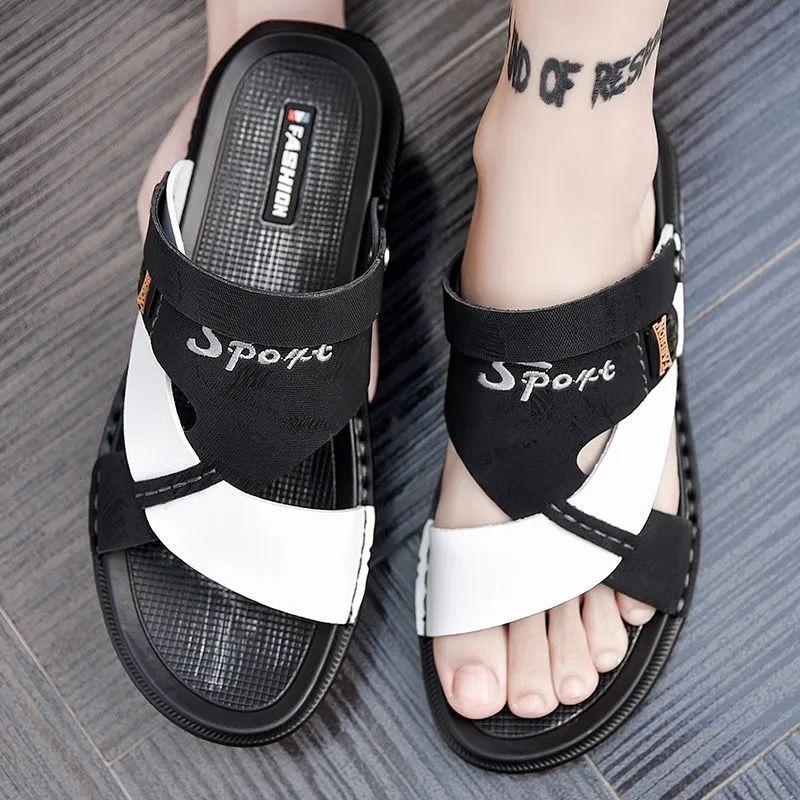 Summer Dual-purpose Outdoor Beach Shoes Men's Driving Slippers Trendy Waterproof Outdoor Sandals