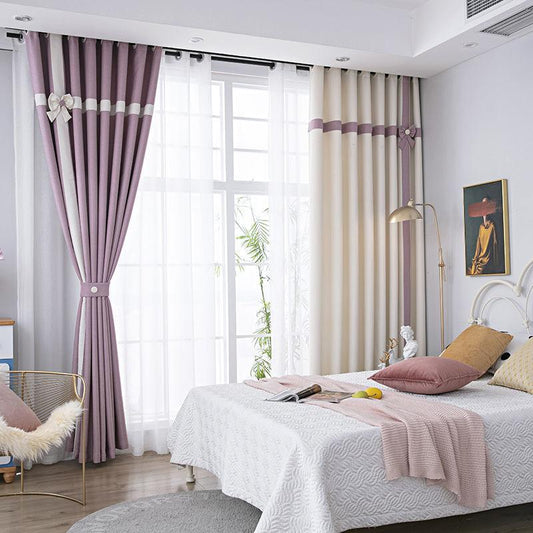 Modern and Simple Atmospheric Sun-shading Curtains for Bedrooms and Homes for Living Rooms (150×270cm)