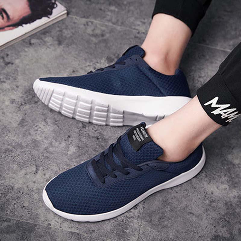 Plus Size 35-48 Summer Men Mesh Sneakers Comfortable Running Basketball Shoes Students Breathable Shockproof Non-slip Shoes