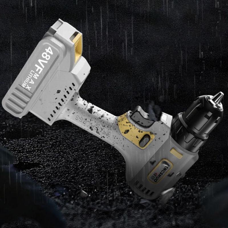 128VF Engineering Luxury Impact Drill Set Cordless Drill High Endurance Electric Screwdriver with Toolbox