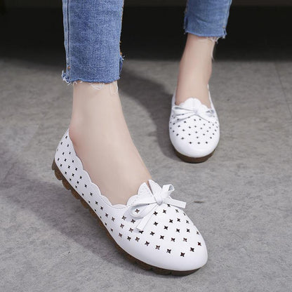 Summer Shoes Woman Flats Slip on Ballerina Casual Female Shoes Leather Loafers Women Shoes Sandals