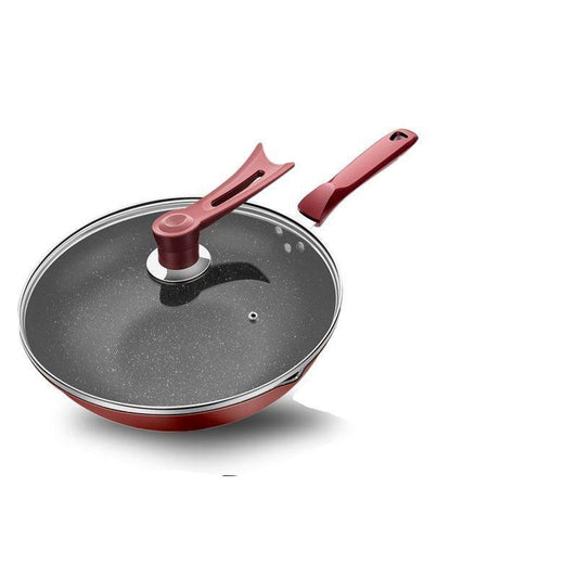 Maifan Stone Frying Pan Non-stick Pot Induction Cooker Cooking Pot Gas Iron Pot Household Cooking Without Oil Smoke Multi-function