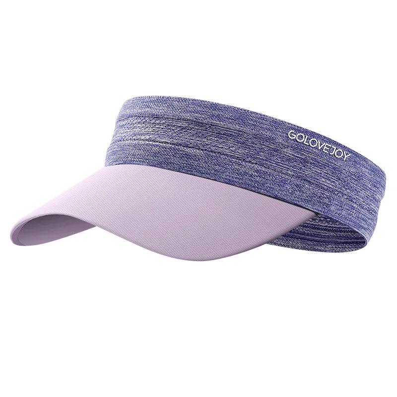 Summer Folding Visor Hat Unisex Sports Running Sun Hat Sunscreen Outdoor Marathon Quick-drying Hat Sweat-absorbing Empty Top Hat