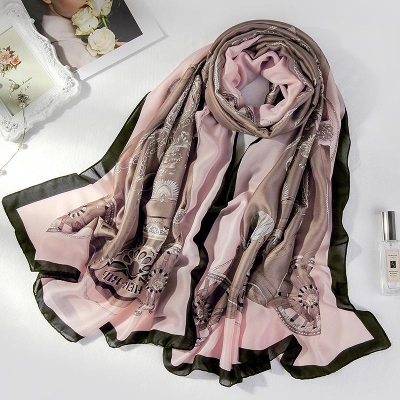 Scarves Womens Shawl Scarf Polyester Long Smooth Scarves Wrap