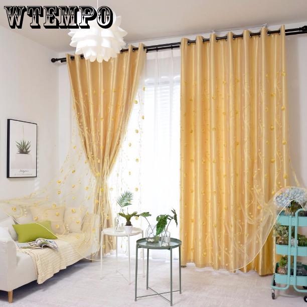 WTEMPO Window Curtain Shading Window Curtain Comfortable Warm Bedroom Window Curtain