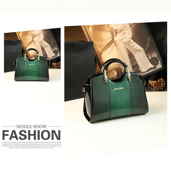 Cross Body Summer Leather Texture Patent Leather Bag Wild Female Bag Simple Shoulder