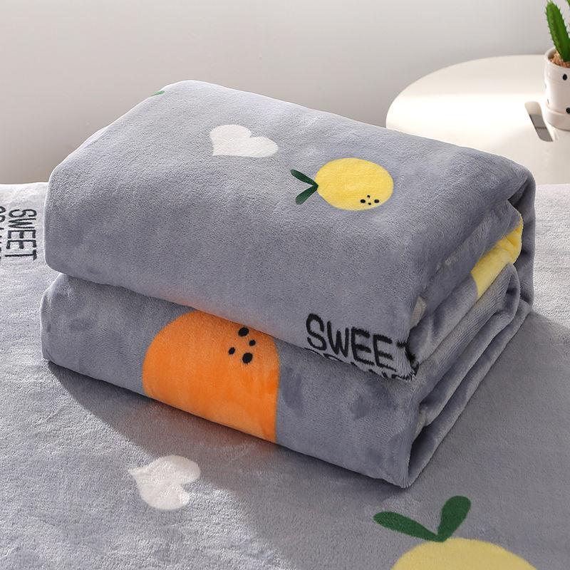 Winter Coral Fleece Blanket Flannel Blanket Cover Blanket Thicken Bed Sheet Air Conditioning Blanketsuper Warm Soft Solid Blanket