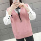 Spring and Autumn Fashion Knitted Vest Vest Loose Waistcoat Outer Sweater Coat Bottoming Shirt