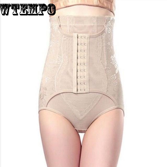 Fashion high waist belly pants female body shaping pants hips slimming seasons can be worn