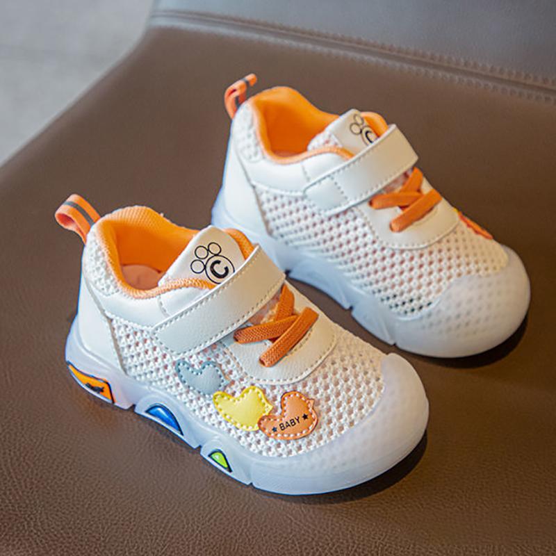 Children's Sports Shoes Summer Boys' Functional Shoes Girls' Toddler Shoes Hollow and Breathable Mesh Baby Shoes