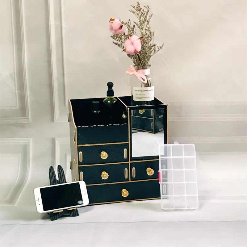 Comestic Storage Box Makeup Organizer Brush Storage Box Jewelry Case Sundries Holder Jewelry Organizer Box