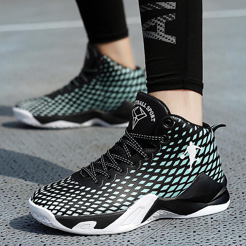 2020 Basketball Shoes Men High-top Sports Air Cushion Hombre Athletic Mens Shoes Men Comfortable Breathable Sneakers