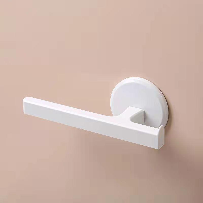 Household Bathroom Towel Rack Nordic Style Simple and Creative Hanging Towel Single-pole Wash Towel Bathroom Hanger Free Punch Kitchen Rag Rack