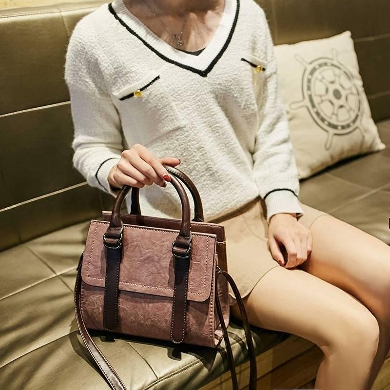 Fashion Handbags Korean Version of The Retro Bag Shoulder Diagonal Bag INS Minimalist Wild Handbag Hundreds of Skin Shoulder Bag