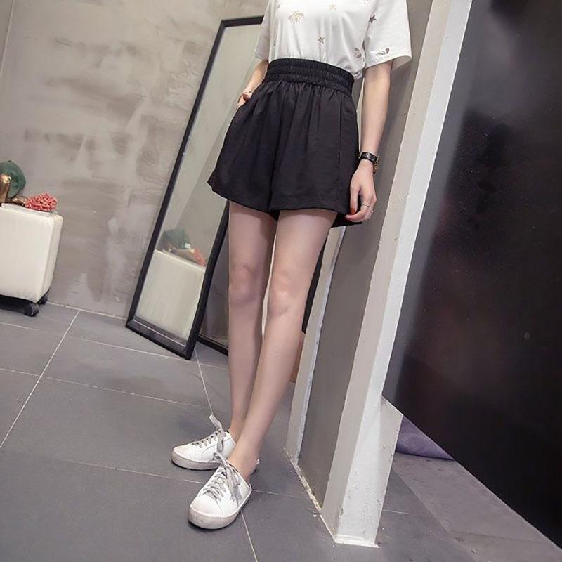 200 Kg Can Wear Large Size Wide-leg Shorts Female Summer Loose High-waist Shorts Female Students Casual All-match Pants