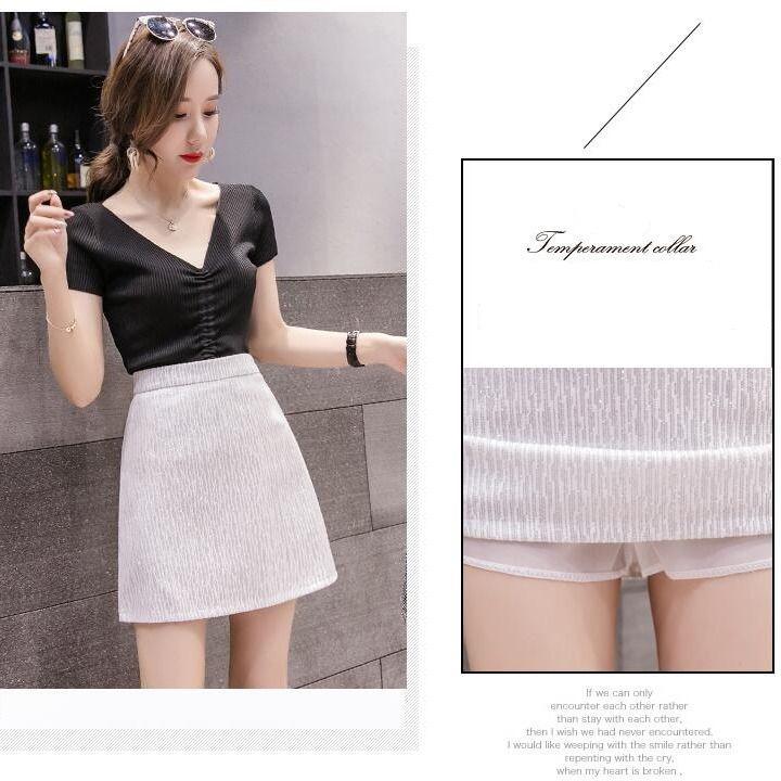 2020 Sexy Bright Sequins Women Skirt High Stretchable Jersey Fabric Woman Bottomwear Famale Short Elegant Skirt