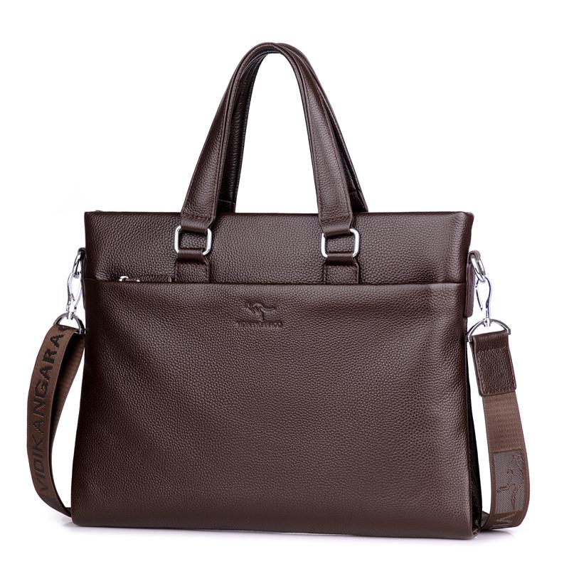 Casual Men Briefcase Leather Business Bag Men's Messenger Shoulder Bags Crossbody Bags for Men