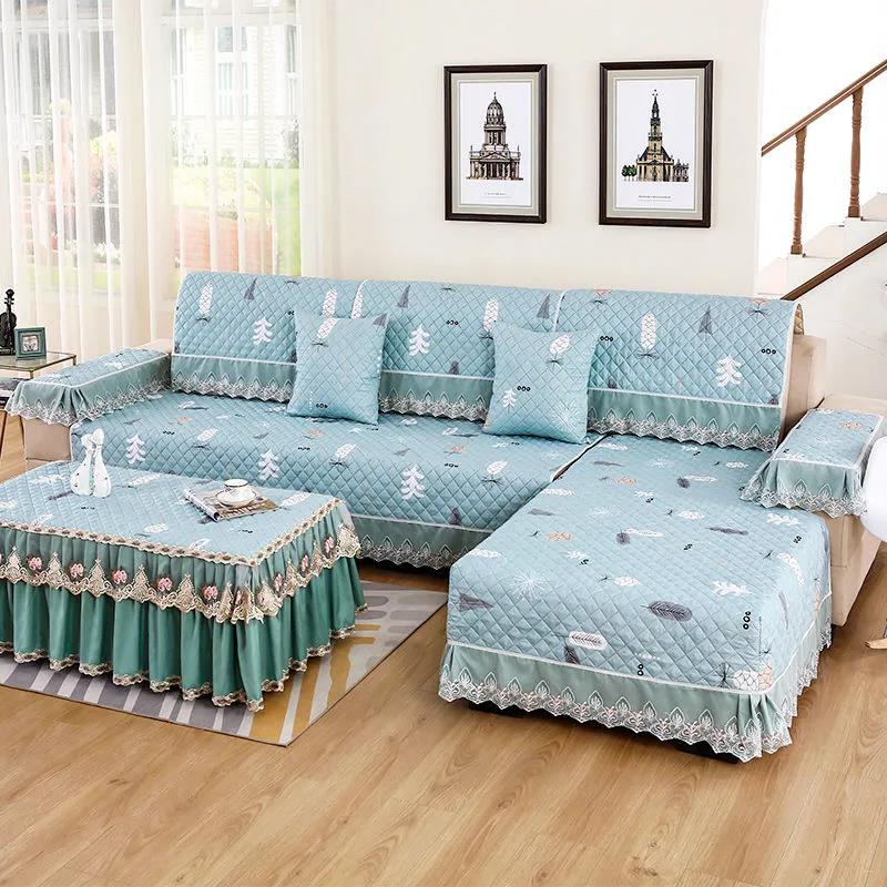 Sofa Cushion Four Seasons Universal Non-slip Sofa Cushion Combination Set Full Cover Sofa Cover All-inclusive Universal Cover Sofa Towel