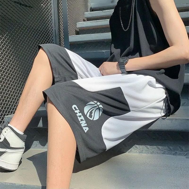 Summer Thin Ice Silk Men's Shorts Loose Five-point Pants Sports Basketball Outer Pants Casual All-match Shorts