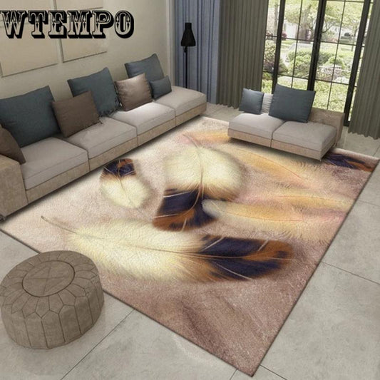 Art Carpet Home Soft Bedroom Carpet Sofa Coffee Table Floral Rug Study Room Floor Mat Decor