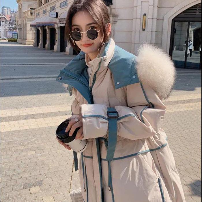 Winter Women Parkas Down Padded Jacket Padded Jacket Thickened Mid-length Over-the-knee Bread Coat Loose Jacket