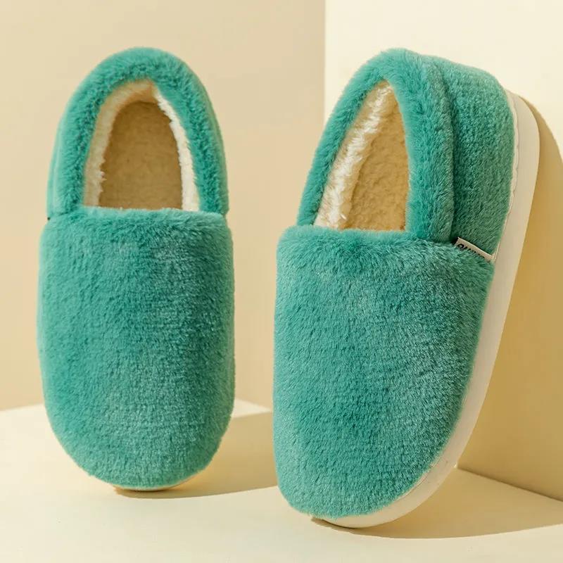 Autumn and Winter Cotton Slippers Men and Women Thick Bottom Non-slip Couples Home Indoor Cotton Slippers