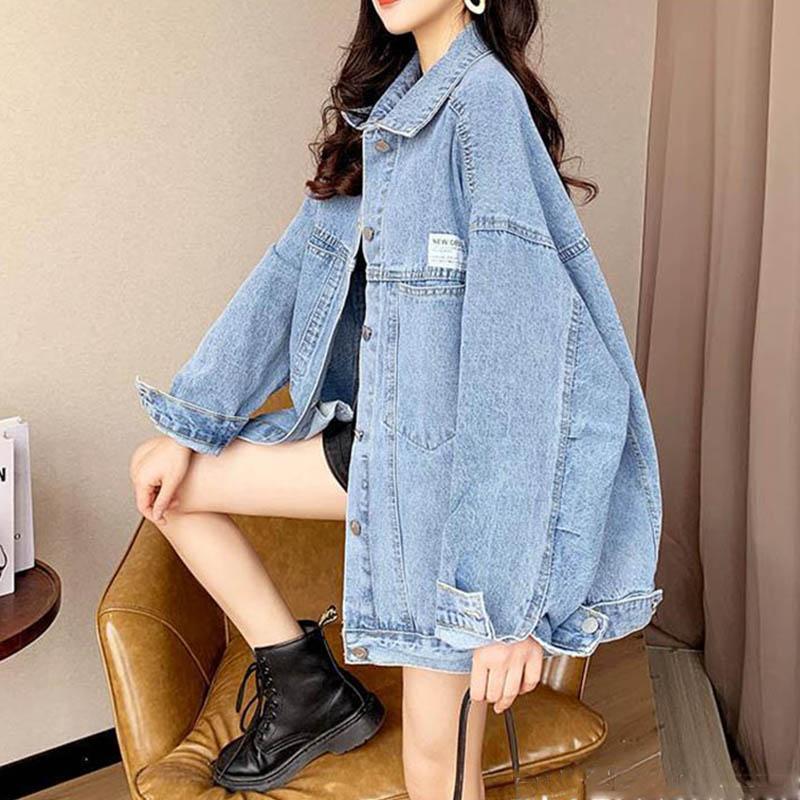 Spring and Autumn Retro Denim Short Jacket Female Fried Street Casual Jacket