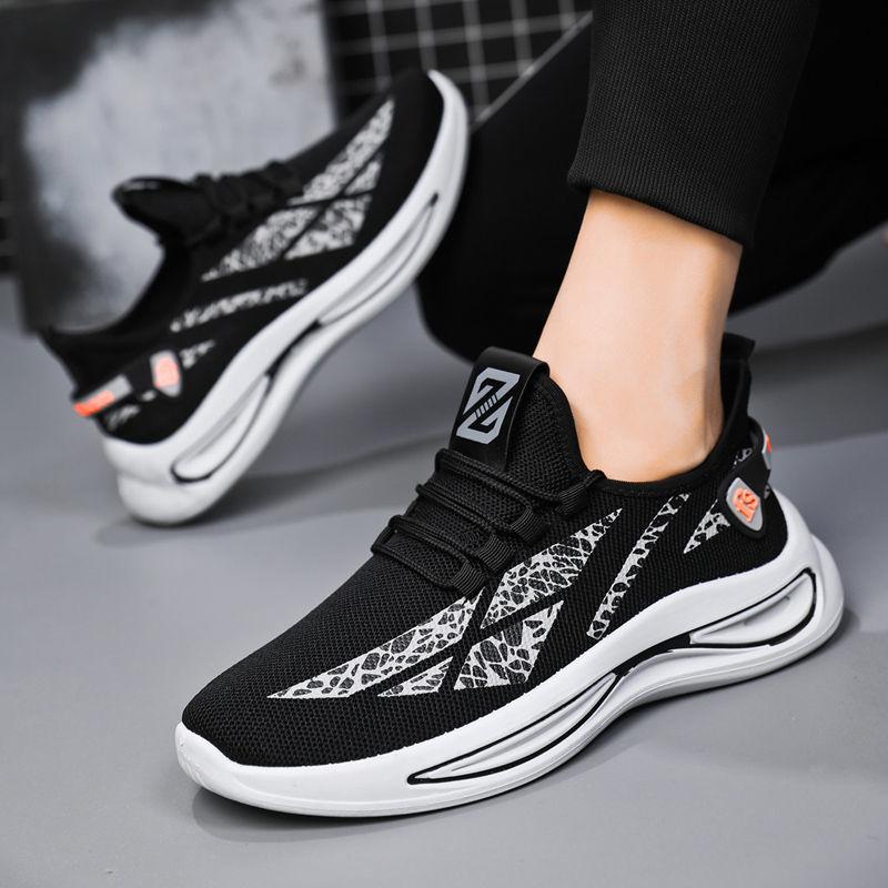 Korean Clearance Men's Shoes Trend Wild Casual Sports Running Shoes Lightweight Wear-resistant Fashion Youth Travel Shoes