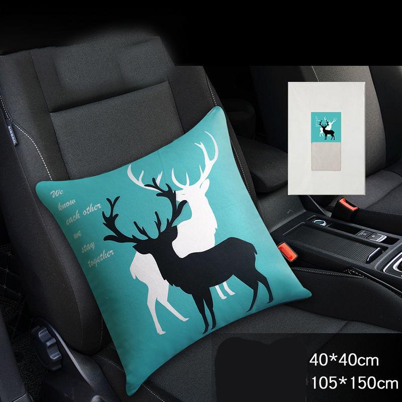 Two-in-one Pillow Variable Quilt Car Lumbar Pillow Home Sofa Pillow Soft and Relaxing Artifact