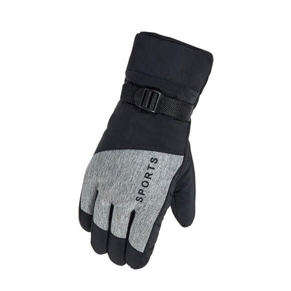 Man fashion gloves Plush Cotton gloves Windproof gloves Winter Warm Leather gloves Thick gloves