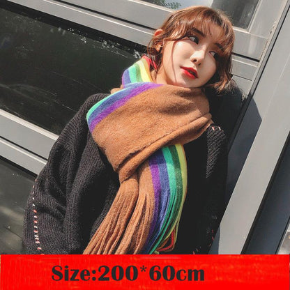 Cotton Scarf Women Winter Linen + Cotton Pashmina Scarf Solid Multi-purpose All-match Shawl Long Scarf