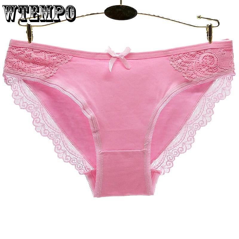 6 Pcs/Lot Antibacterial Cotton Underwear Woman Pure Panties Briefs Girls Underwear Lingerie