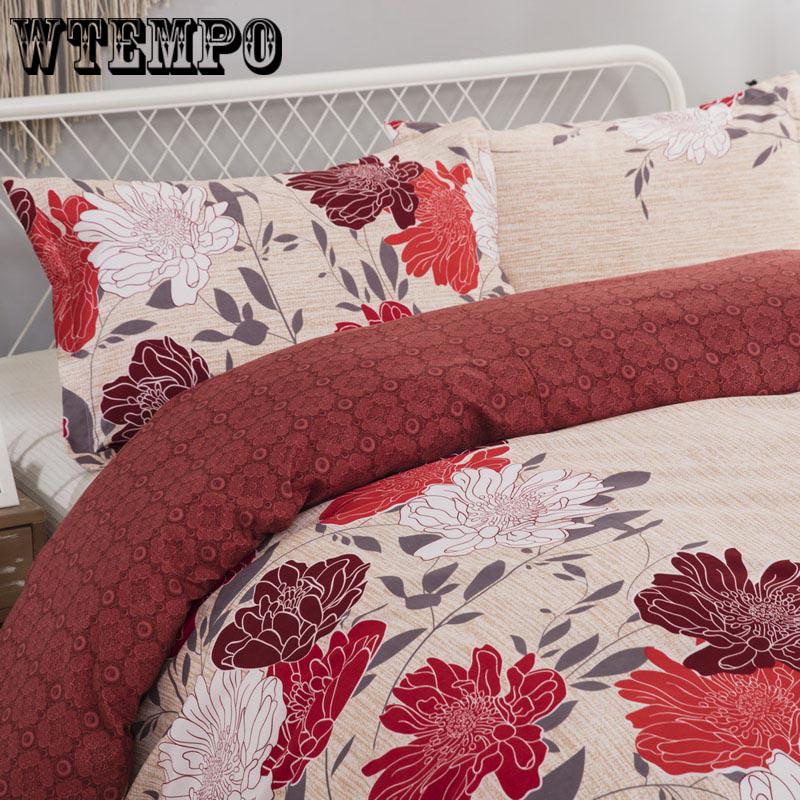 Bedding Set Floral Print Bedlinen 100% Cotton High Quality Full/queen Size Quilt Cover