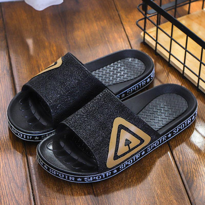 Men's Spring Large Size Non-slip Outdoor Beach Slipper Summer Soft Sole Flat Indoor Bathroom Slippers