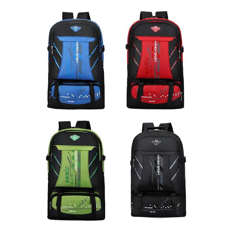 [Expandable] 65-liter Large-capacity Backpack Sports Outdoor Travel Backpack Men and Women Trekking Bag Luggage Bag