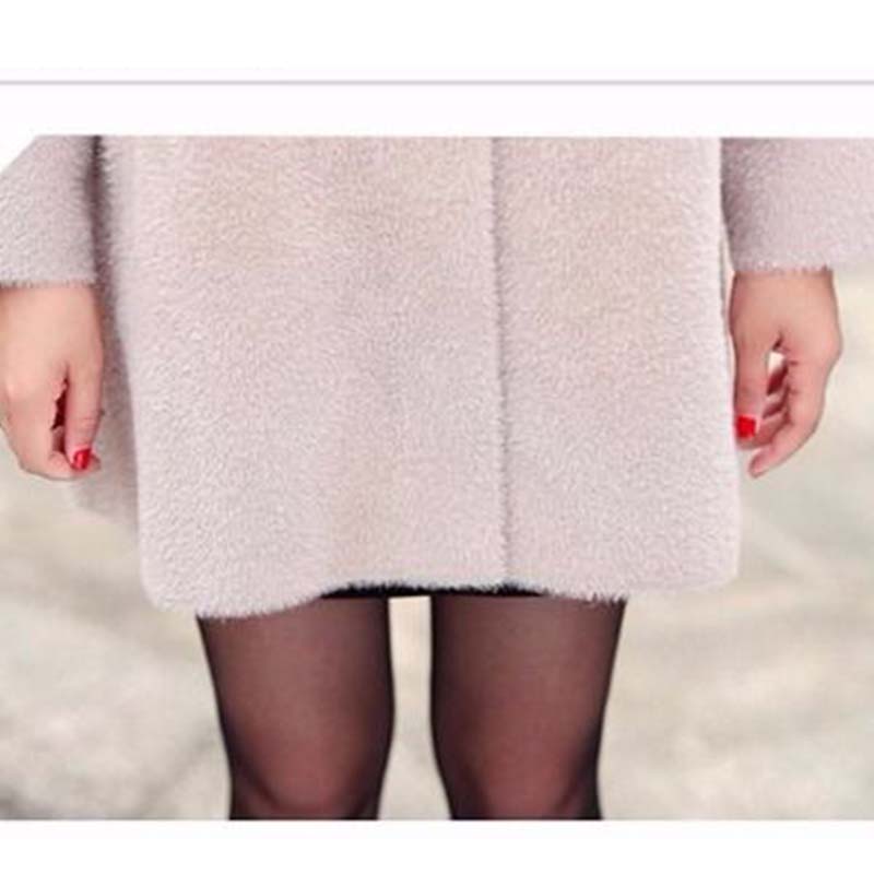 Imitation Mink Velvet Coat Female Middle-aged Mother Autumn and Winter Noble and Thick Mid-length Coat